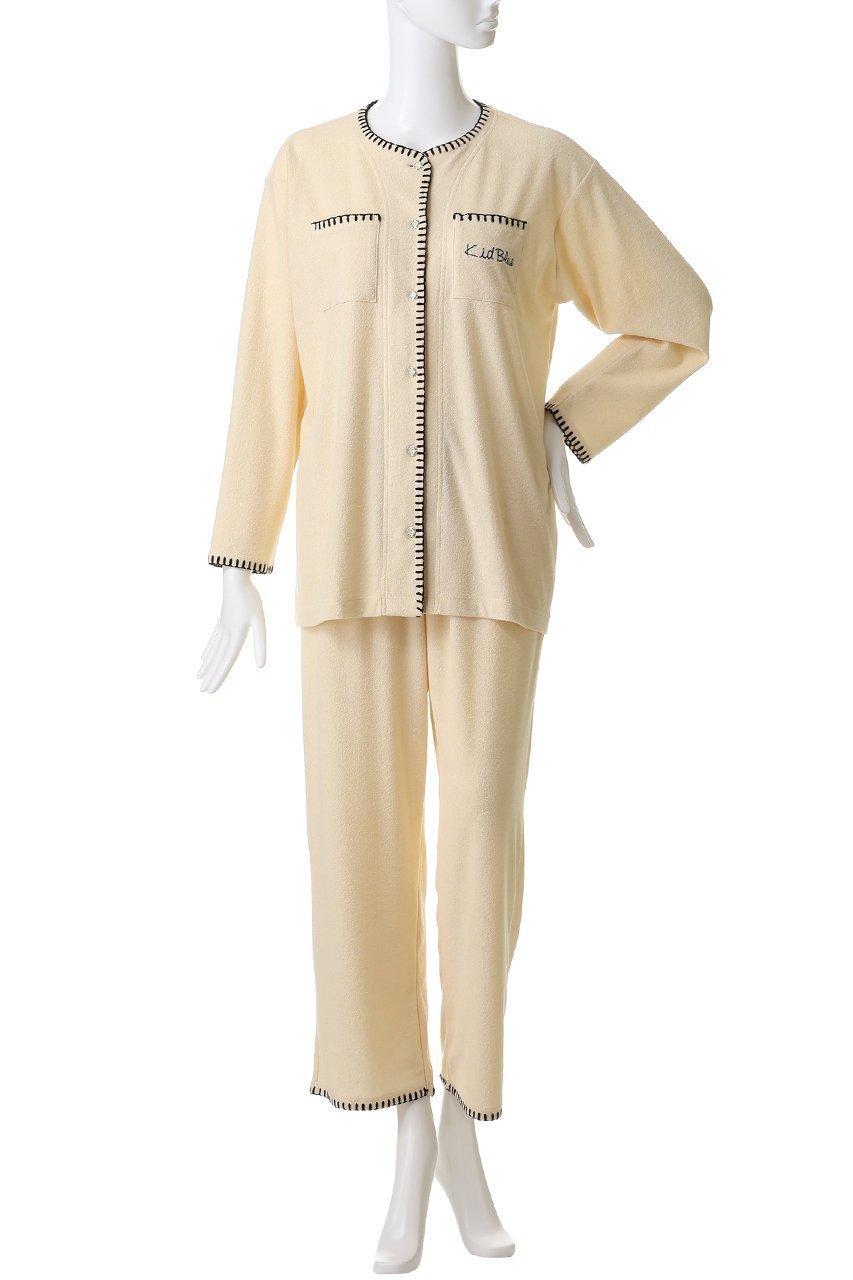 【キッドブルー/KID BLUE】のブランケットパイルパジャマ 人気、トレンドファッション・服の通販 founy(ファニー) 　ファッション　Fashion　レディースファッション　Fashion for Women　トップス・カットソー　Cut & Sew Tops　パジャマ　Pajamas, Sleepwear　再入荷　Restock / Back in Stock　定番　Standard, Basic Item　other-2|ID: prp329100004701679 ipo3291000000034875557