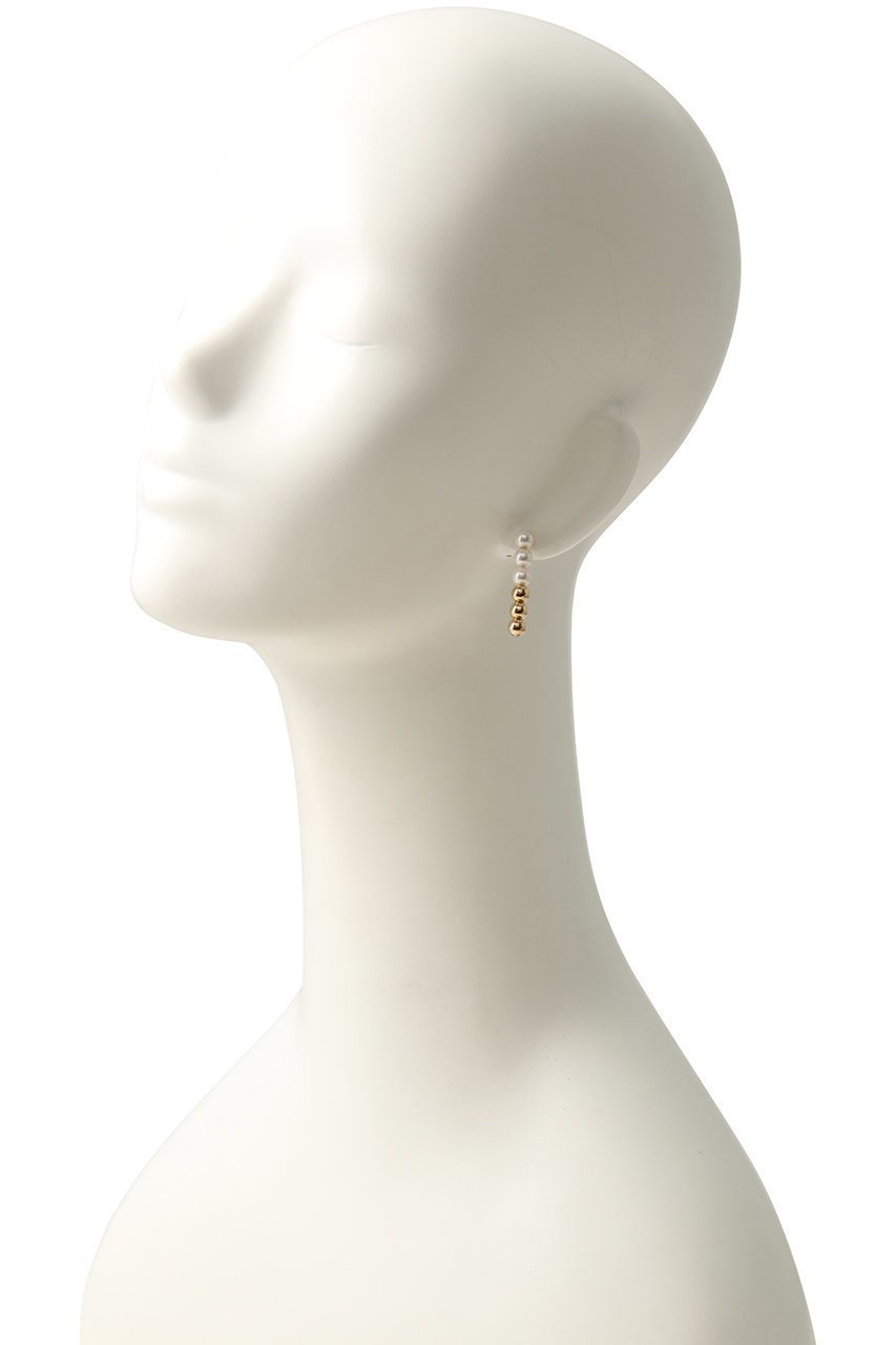 【プルミエ アロンディスモン/1er Arrondissement】の【Bijou R.I】メタリック×パールピアス(両耳) 人気、トレンドファッション・服の通販 founy(ファニー) 　ファッション　Fashion　レディースファッション　Fashion for Women　ジュエリー　Jewelry　ファッションリング　Fashion Rings　イヤリング・フープ・ドロップタイプ　Hoop, Drop & Clip Earrings　イヤリング　Earrings　オケージョン　Occasion Wear　パーティ　Party, Party Style　パール　Pearl, Pearl Accent　メタリック　Metallic, Shiny Finish　モチーフ　Motif, Design Theme　リュクス　Luxury, Elegant, High-End, Chic　新作・新入荷　New Arrivals / New In　other-2|ID: prp329100004703244 ipo3291000000033962971