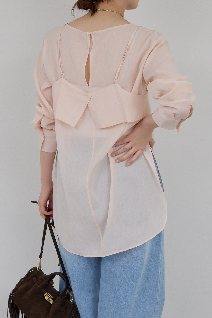 【ガリャルダガランテ/GALLARDAGALANTE】のビスチェレイヤードシャツ 人気、トレンドファッション・服の通販 founy(ファニー) 　ファッション　Fashion　レディースファッション　Fashion for Women　トップス・カットソー　Cut & Sew Tops　シャツ・ブラウス・オフィスカジュアル　Elegant Blouses & Button-Ups　ビスチェ　Bustiers & Corset Tops / Layered Bustier Style　2026年　2026　インナー　Innerwear　シアー　Sheer, See-Through　ジャケット　Jacket, Outerwear　スリーブ　Sleeve, Long Sleeve / Short Sleeve　ビスチェ　Bustier, Corset Top　ロング　Long, Long-Length　夏　Summer　春　Spring　S/S・春夏　SS, Spring/Summer, Warm Season　other-7|ID: prp329100004703257 ipo3291000000035593696