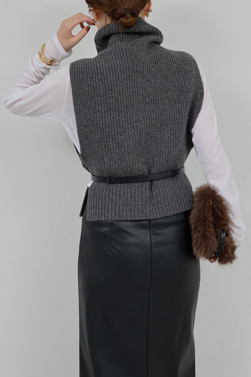 【ガリャルダガランテ/GALLARDAGALANTE】のレイヤードニットベスト 人気、トレンドファッション・服の通販 founy(ファニー) ファッション Fashion レディースファッション Fashion for Women トップス・カットソー Cut & Sew Tops ニット Knit Tops & Sweaters ベスト&ジレ / 重ね着スタイル Vests & Gilets カジュアルプルオーバー・ニットトップス Pullovers & Knit Tops / Casual Pullovers シンプル Simple, Minimal ハイネック High Neck, Mock Neck ベスト Vest, Waistcoat A/W・秋冬 Autumn/Winter other-8|ID: prp329100004703258 ipo3291000000033995265