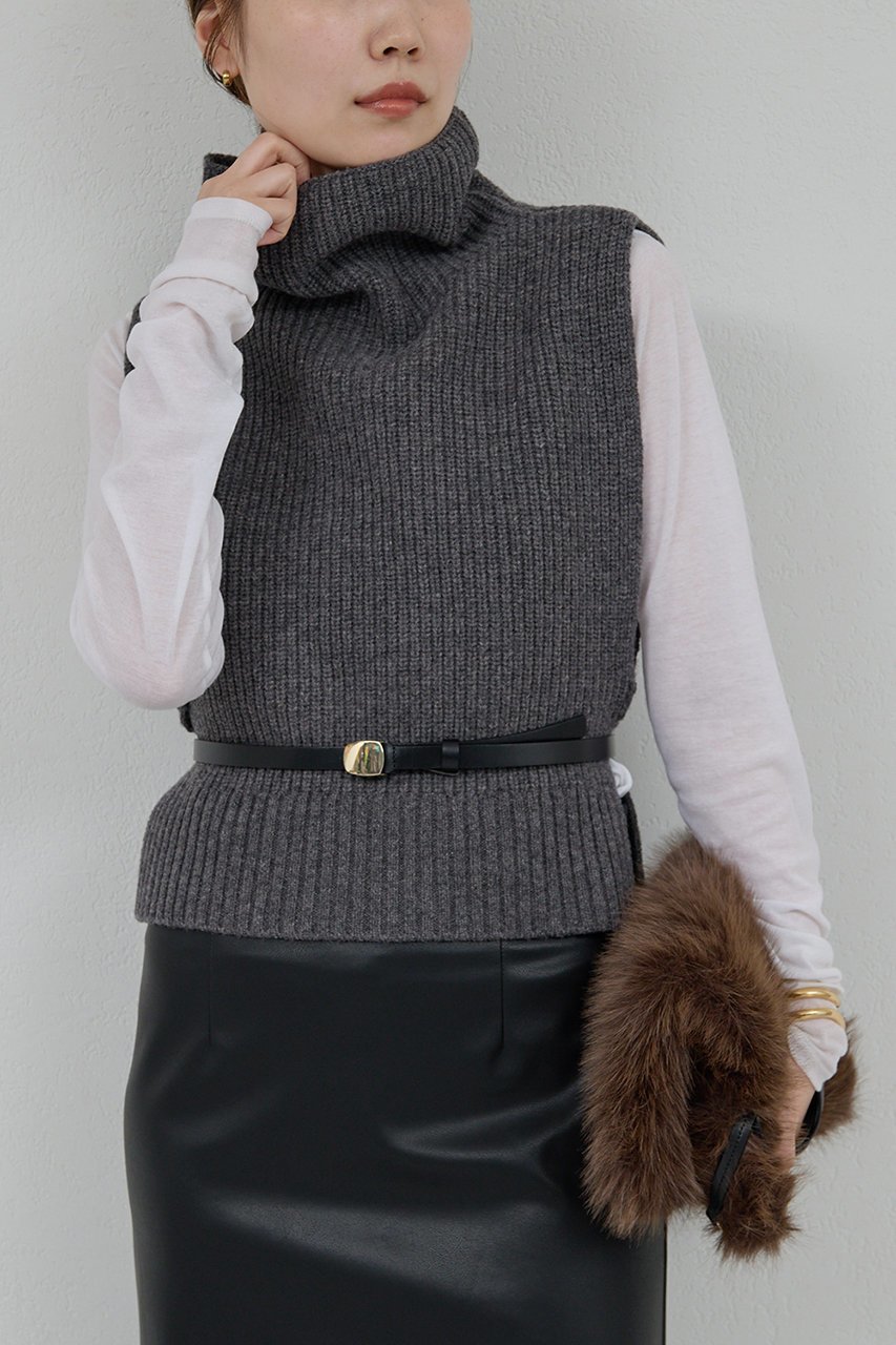 【ガリャルダガランテ/GALLARDAGALANTE】のレイヤードニットベスト 人気、トレンドファッション・服の通販 founy(ファニー) 　ファッション　Fashion　レディースファッション　Fashion for Women　トップス・カットソー　Cut & Sew Tops　ニット　Knit Tops & Sweaters　ベスト&ジレ / 重ね着スタイル　Vests & Gilets　カジュアルプルオーバー・ニットトップス　Pullovers & Knit Tops / Casual Pullovers　シンプル　Simple, Minimal　ハイネック　High Neck, Mock Neck　ベスト　Vest, Waistcoat　A/W・秋冬　Autumn/Winter　other-5|ID: prp329100004703258 ipo3291000000035677896