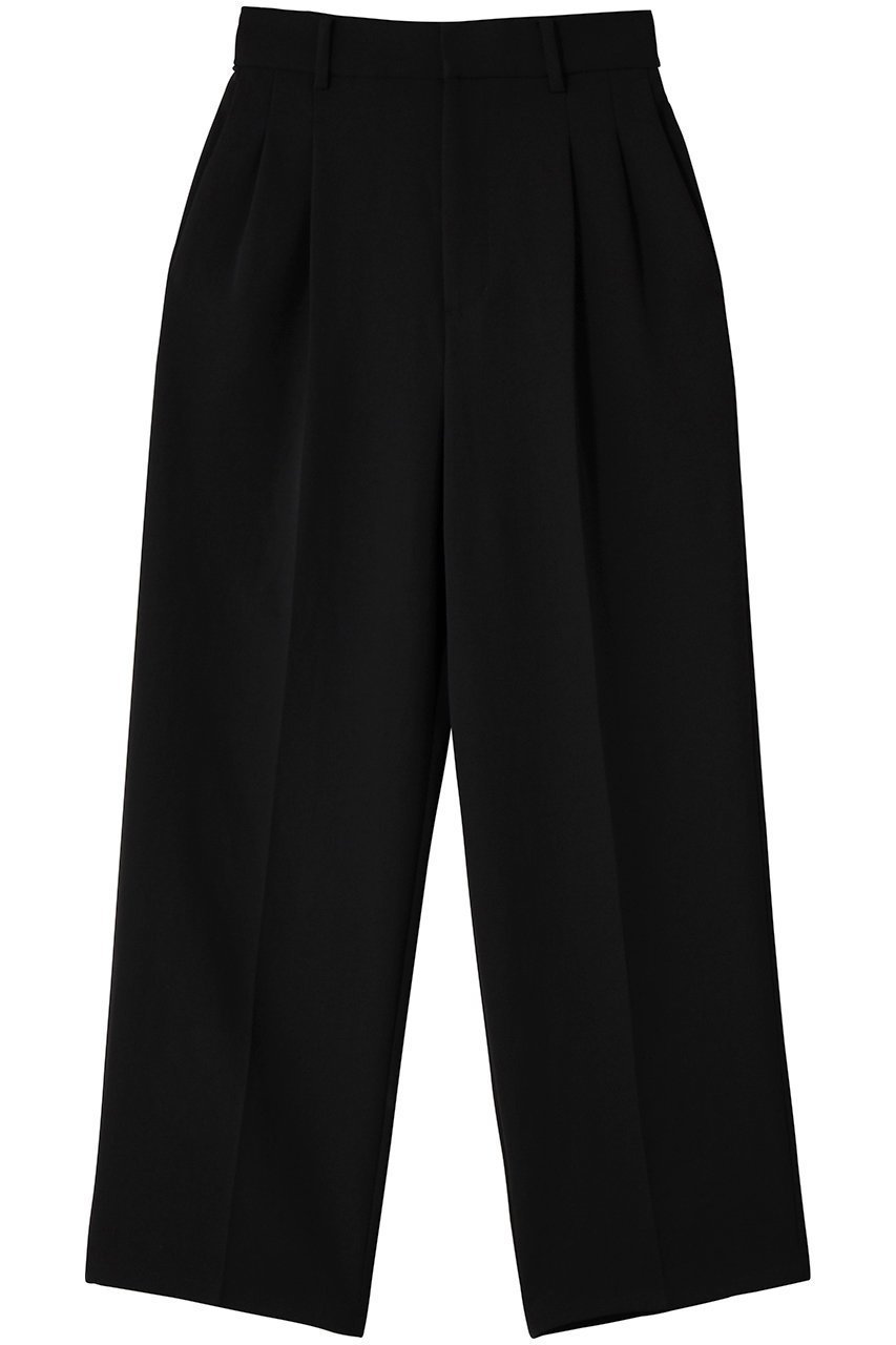 【ガリャルダガランテ/GALLARDAGALANTE】のジャージータックワイドパンツ インテリア・キッズ・メンズ・レディースファッション・服の通販 founy(ファニー) 　ファッション　Fashion　レディースファッション　Fashion for Women　パンツ　Pants & Trousers　ジャケット　Jacket, Outerwear　ストレート　Straight, Straight Cut　スマート　Smart, Elegant　セットアップ　Set-Up, Coordinated Outfit　センター　Center, Center Line　エレガント 上品　Elegant　ブラック|ID: prp329100004703260 ipo3291000000033963048