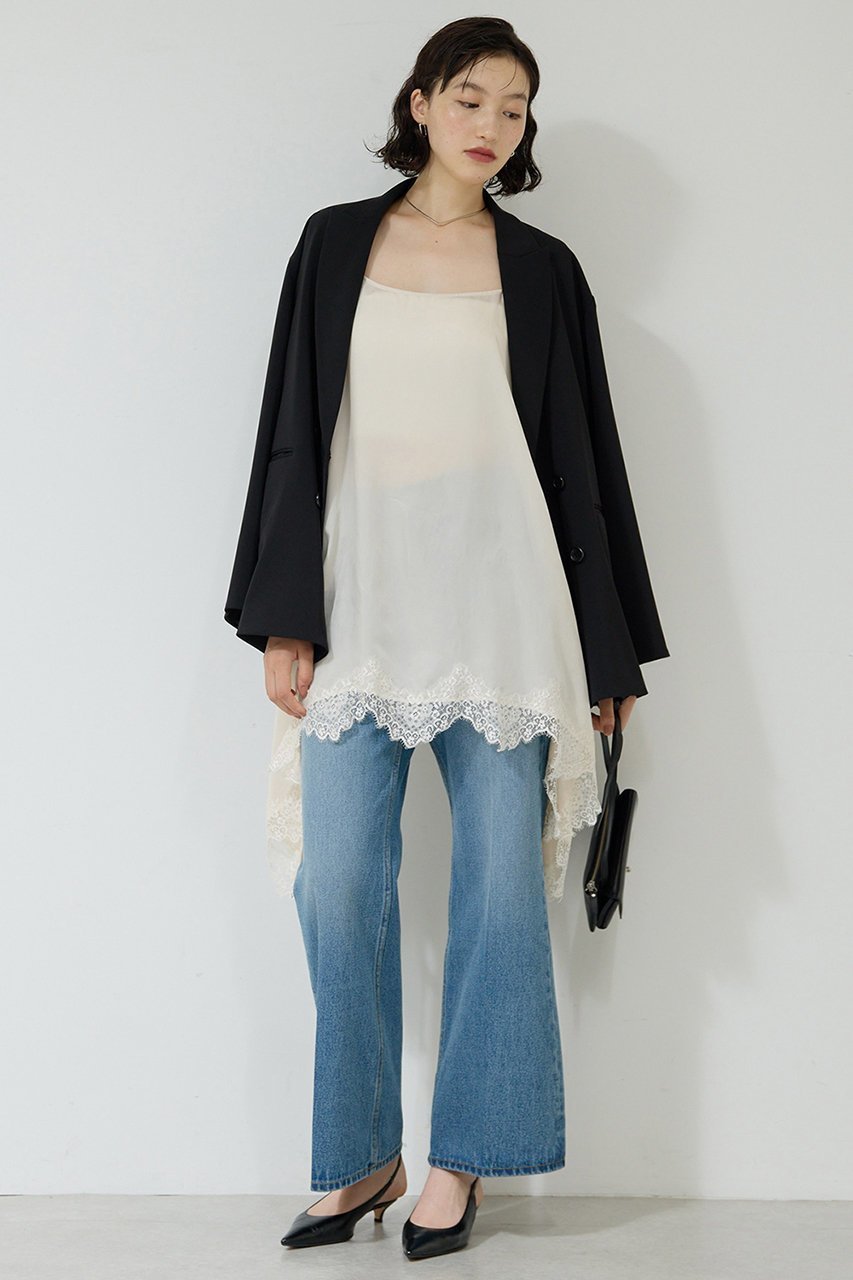 【ガリャルダガランテ/GALLARDAGALANTE】のセンタークリースフレアデニム 人気、トレンドファッション・服の通販 founy(ファニー) 　ファッション　Fashion　レディースファッション　Fashion for Women　パンツ　Pants & Trousers　デニム　Denim, Jeans Material　フレア　Flare, Flared　ロング　Long, Long-Length　other-8|ID: prp329100004703268 ipo3291000000033995275