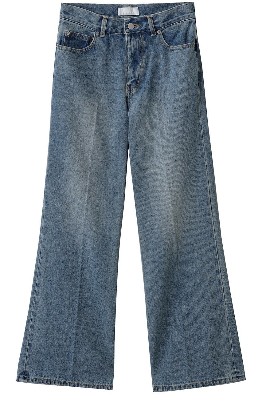 【ガリャルダガランテ/GALLARDAGALANTE】のセンタークリースフレアデニム インテリア・キッズ・メンズ・レディースファッション・服の通販 founy(ファニー) 　ファッション　Fashion　レディースファッション　Fashion for Women　パンツ　Pants & Trousers　デニム　Denim, Jeans Material　フレア　Flare, Flared　ロング　Long, Long-Length　ブルー|ID: prp329100004703268 ipo3291000000035677946