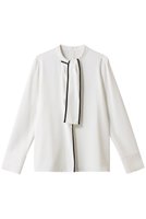 【アルアバイル/allureville】のDEFORM BOW ブラウス 人気、トレンドファッション・服の通販 founy(ファニー) ファッション Fashion レディースファッション Fashion for Women トップス・カットソー Cut & Sew Tops シャツ・ブラウス・オフィスカジュアル Elegant Blouses & Button-Ups インナー Innerwear シンプル Simple, Minimal ジャケット Jacket, Outerwear スリット Slit, Slit Detail スリーブ Sleeve, Long Sleeve / Short Sleeve ビジネス 仕事 通勤 Business / Work / Commuting ロング Long, Long-Length 新作・新入荷 New Arrivals / New In |ID:prp329100004703277