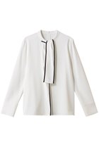 【アルアバイル/allureville】のDEFORM BOW ブラウス 人気、トレンドファッション・服の通販 founy(ファニー) ファッション Fashion レディースファッション Fashion for Women トップス・カットソー Cut & Sew Tops シャツ・ブラウス・オフィスカジュアル Elegant Blouses & Button-Ups インナー Innerwear シンプル Simple, Minimal ジャケット Jacket, Outerwear スリット Slit, Slit Detail スリーブ Sleeve, Long Sleeve / Short Sleeve ビジネス 仕事 通勤 Business / Work / Commuting ロング Long, Long-Length 新作・新入荷 New Arrivals / New In thumbnail ホワイト系|ID: prp329100004703277 ipo3291000000033963148