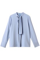 【アルアバイル/allureville】のDEFORM BOW ブラウス 人気、トレンドファッション・服の通販 founy(ファニー) ファッション Fashion レディースファッション Fashion for Women トップス・カットソー Cut & Sew Tops シャツ・ブラウス・オフィスカジュアル Elegant Blouses & Button-Ups インナー Innerwear シンプル Simple, Minimal ジャケット Jacket, Outerwear スリット Slit, Slit Detail スリーブ Sleeve, Long Sleeve / Short Sleeve ビジネス 仕事 通勤 Business / Work / Commuting ロング Long, Long-Length 新作・新入荷 New Arrivals / New In thumbnail ブルー系|ID: prp329100004703277 ipo3291000000033963149