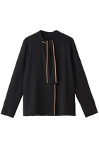 【アルアバイル/allureville】のDEFORM BOW ブラウス 人気、トレンドファッション・服の通販 founy(ファニー) ファッション Fashion レディースファッション Fashion for Women トップス・カットソー Cut & Sew Tops シャツ・ブラウス・オフィスカジュアル Elegant Blouses & Button-Ups インナー Innerwear シンプル Simple, Minimal ジャケット Jacket, Outerwear スリット Slit, Slit Detail スリーブ Sleeve, Long Sleeve / Short Sleeve ビジネス 仕事 通勤 Business / Work / Commuting ロング Long, Long-Length 新作・新入荷 New Arrivals / New In thumbnail ブラック系|ID: prp329100004703277 ipo3291000000033963150