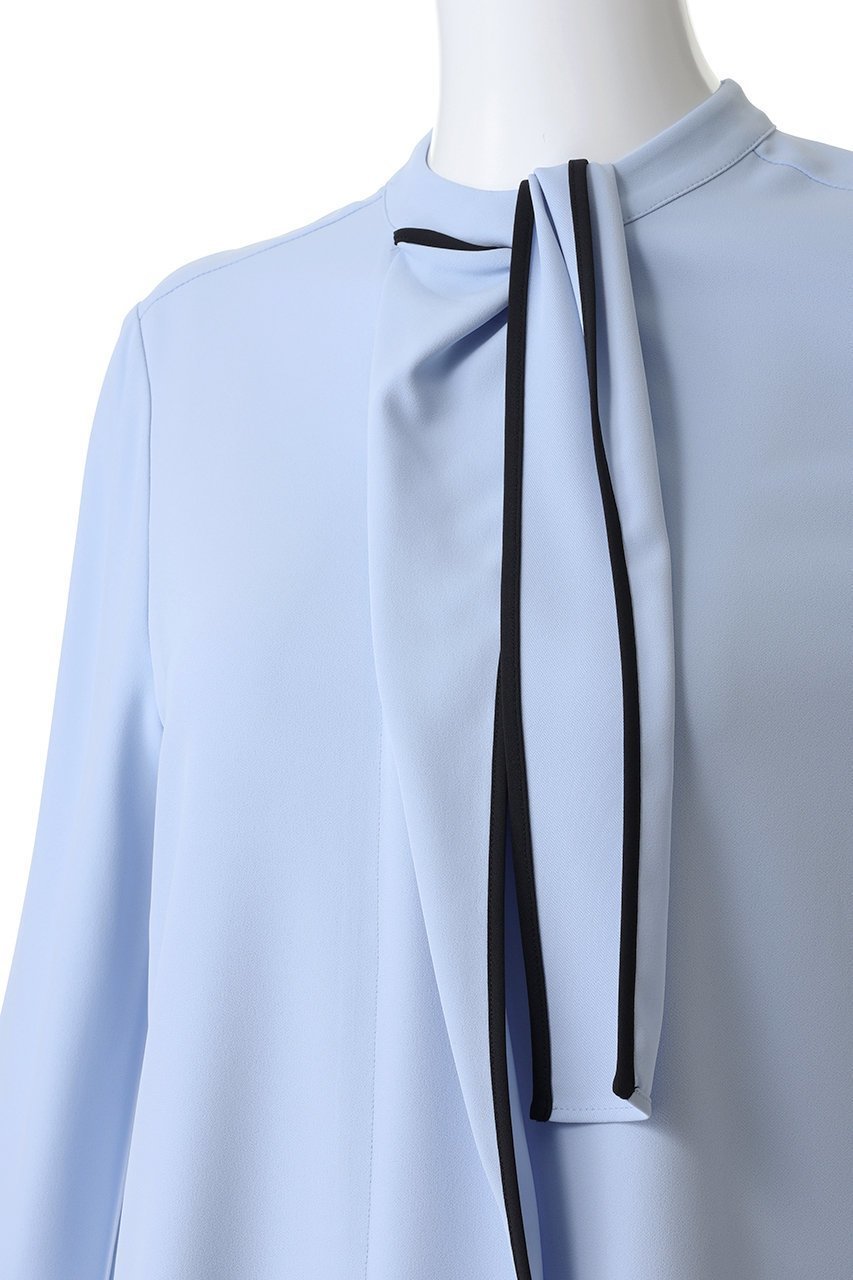 【アルアバイル/allureville】のDEFORM BOW ブラウス 人気、トレンドファッション・服の通販 founy(ファニー) 　ファッション　Fashion　レディースファッション　Fashion for Women　トップス・カットソー　Cut & Sew Tops　シャツ・ブラウス・オフィスカジュアル　Elegant Blouses & Button-Ups　インナー　Innerwear　シンプル　Simple, Minimal　ジャケット　Jacket, Outerwear　スリット　Slit, Slit Detail　スリーブ　Sleeve, Long Sleeve / Short Sleeve　ビジネス 仕事 通勤　Business / Work / Commuting　ロング　Long, Long-Length　新作・新入荷　New Arrivals / New In　other-5|ID: prp329100004703277 ipo3291000000033963157