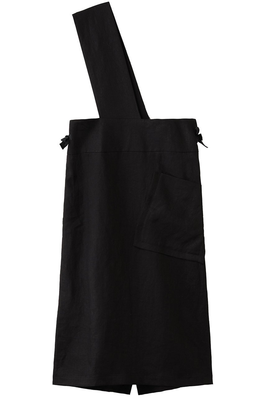 【プレインピープル/PLAIN PEOPLE】のフレンチリネンワンショルダーワンピース インテリア・キッズ・メンズ・レディースファッション・服の通販 founy(ファニー) 　ファッション　Fashion　レディースファッション　Fashion for Women　ワンピース　Dresses　チュニック　Tunic Tops & Dresses　アシンメトリー　Asymmetrical Style　インナー　Innerwear　ストレート　Straight, Straight Cut　タートルネック　Turtleneck, High Neck　チュニック　Tunic, Long Top　リネン　Linen, Linen Fabric　リボン　Ribbon, Bow　ロング　Long, Long-Length　エレガント 上品　Elegant　夏　Summer　A/W・秋冬　Autumn/Winter　ブラック|ID: prp329100004703279 ipo3291000000035679413