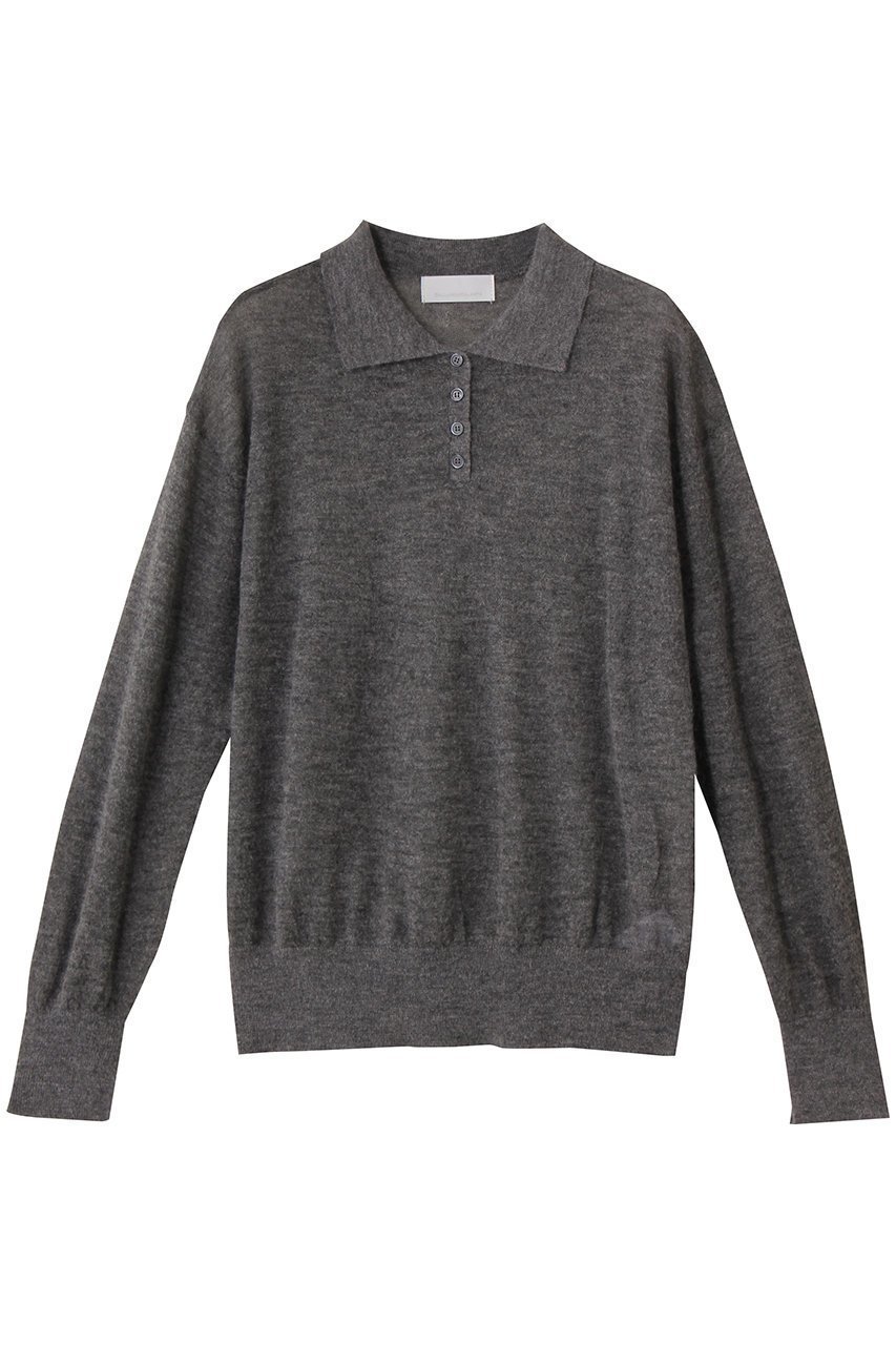 【ガリャルダガランテ/GALLARDAGALANTE】のシアーモヘヤポロニット 人気、トレンドファッション・服の通販 founy(ファニー) 　ファッション　Fashion　レディースファッション　Fashion for Women　トップス・カットソー　Cut & Sew Tops　ニット　Knit Tops & Sweaters　カジュアルプルオーバー・ニットトップス　Pullovers & Knit Tops / Casual Pullovers　シアー　Sheer, See-Through　シンプル　Simple, Minimal　トレンド　Trend, Trending Now　フェミニン　Feminine, Girly　ベビー　Baby, Babywear　新作・新入荷　New Arrivals / New In　 other-1|ID: prp329100004703280 ipo3291000000033963165