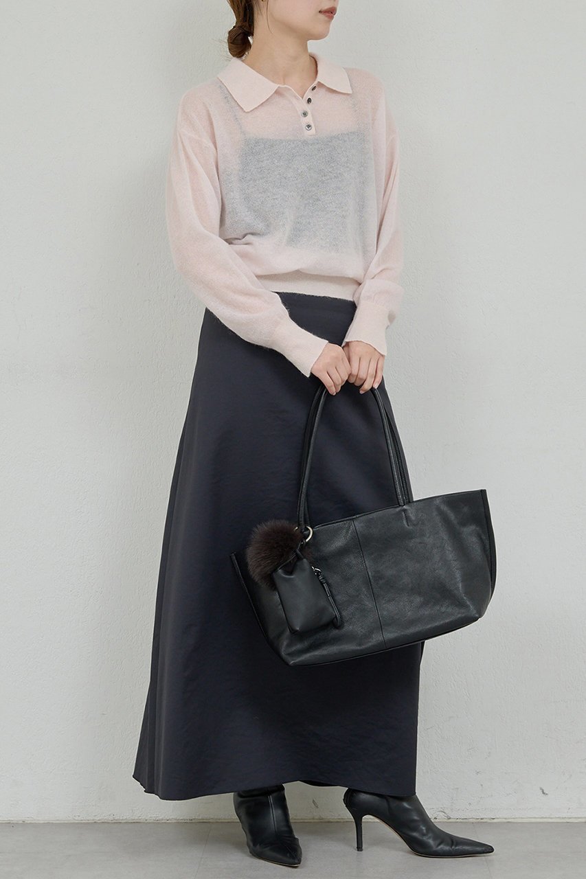 【ガリャルダガランテ/GALLARDAGALANTE】のシアーモヘヤポロニット 人気、トレンドファッション・服の通販 founy(ファニー) ファッション Fashion レディースファッション Fashion for Women トップス・カットソー Cut & Sew Tops ニット Knit Tops & Sweaters カジュアルプルオーバー・ニットトップス Pullovers & Knit Tops / Casual Pullovers シアー Sheer, See-Through シンプル Simple, Minimal トレンド Trend, Trending Now フェミニン Feminine, Girly ベビー Baby, Babywear other-6|ID: prp329100004703280 ipo3291000000033995279