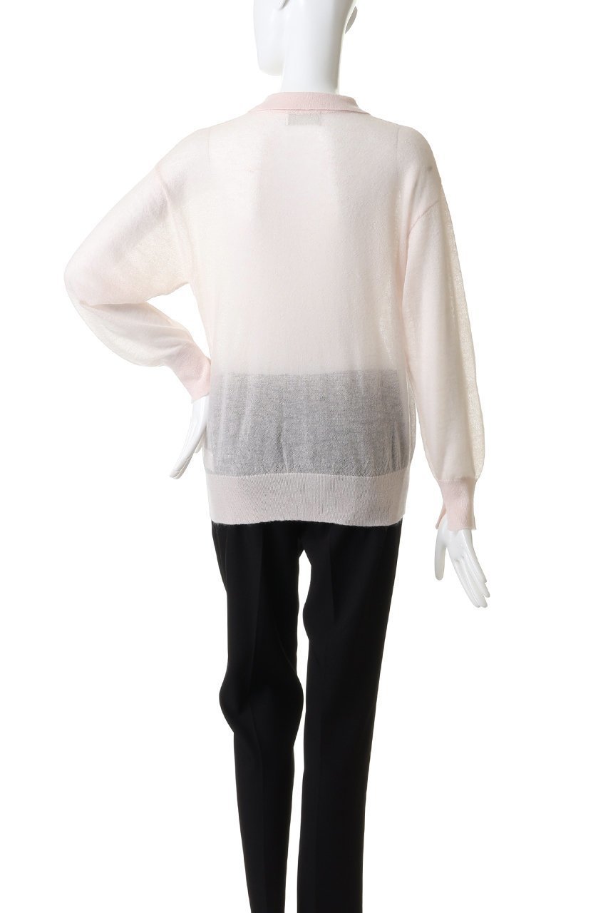 【ガリャルダガランテ/GALLARDAGALANTE】のシアーモヘヤポロニット 人気、トレンドファッション・服の通販 founy(ファニー) 　ファッション　Fashion　レディースファッション　Fashion for Women　トップス・カットソー　Cut & Sew Tops　ニット　Knit Tops & Sweaters　カジュアルプルオーバー・ニットトップス　Pullovers & Knit Tops / Casual Pullovers　シアー　Sheer, See-Through　シンプル　Simple, Minimal　トレンド　Trend, Trending Now　フェミニン　Feminine, Girly　ベビー　Baby, Babywear　other-4|ID: prp329100004703280 ipo3291000000035382117