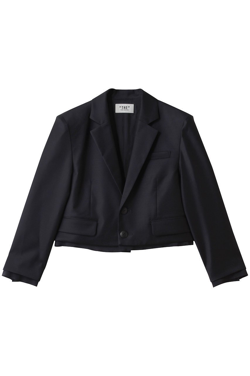 【サードマガジン/THIRD MAGAZINE】の#19 JACKET/ジャケット インテリア・キッズ・メンズ・レディースファッション・服の通販 founy(ファニー) 　ファッション　Fashion　レディースファッション　Fashion for Women　アウター　Coat / Outerwear Collection　レディースジャケット・軽アウター　Jackets　クロップド　Cropped, Short Length　シルク　Silk, 100% Silk　ジャケット　Jacket, Outerwear　セットアップ　Set-Up, Coordinated Outfit　ネイビー|ID: prp329100004703284 ipo3291000000035725531