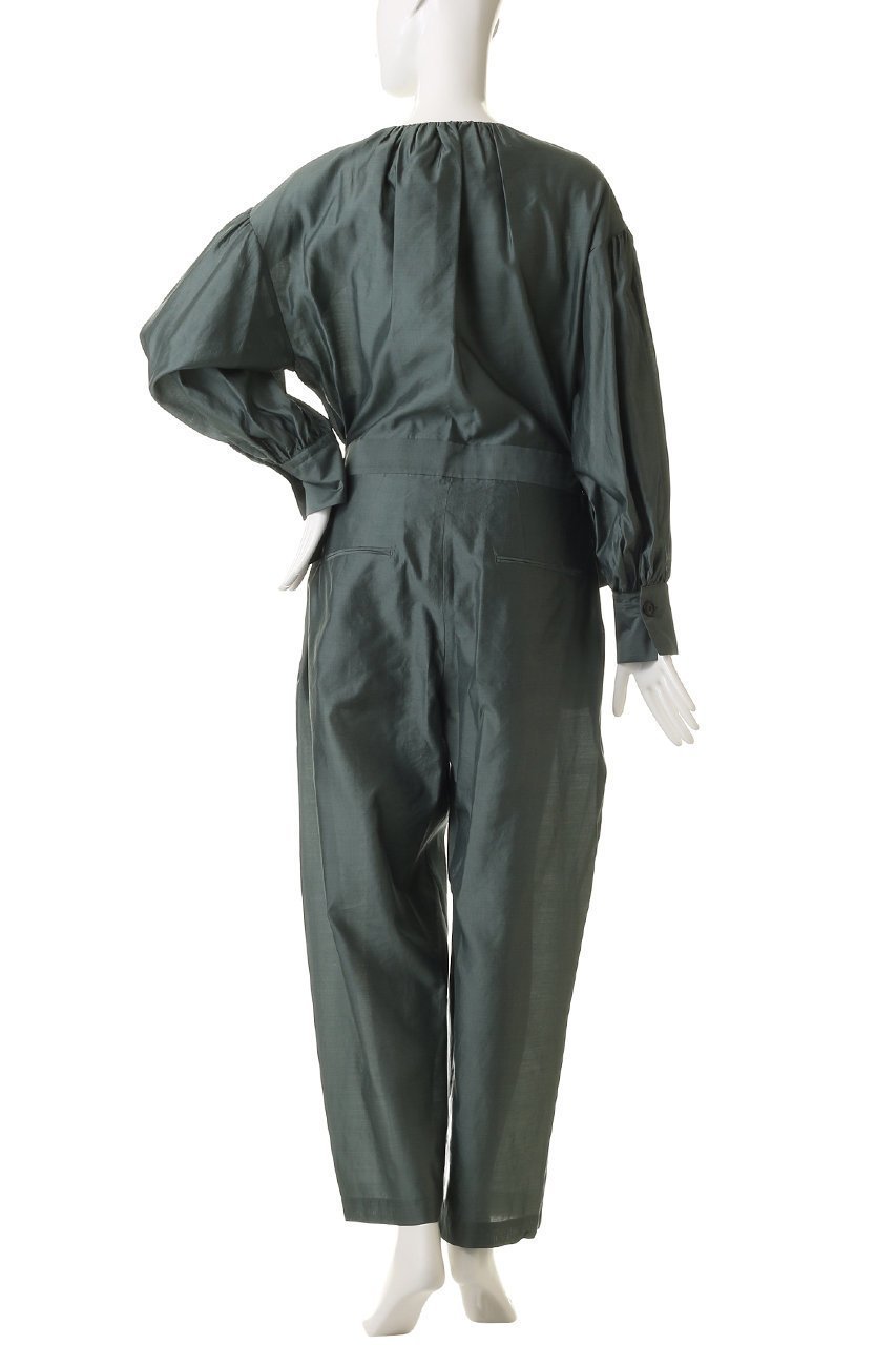 【プルミエ アロンディスモン/1er Arrondissement】のシルクコンビネゾン 人気、トレンドファッション・服の通販 founy(ファニー) 　ファッション　Fashion　レディースファッション　Fashion for Women　パンツ　Pants & Trousers　オーガンジー　Organza Fabric　ギャザー　Gathered, Ruffled　コンビネゾン　Jumpsuit, All-in-One　シルク　Silk, 100% Silk　リュクス　Luxury, Elegant, High-End, Chic　エレガント 上品　Elegant　新作・新入荷　New Arrivals / New In　other-4|ID: prp329100004703297 ipo3291000000033963289