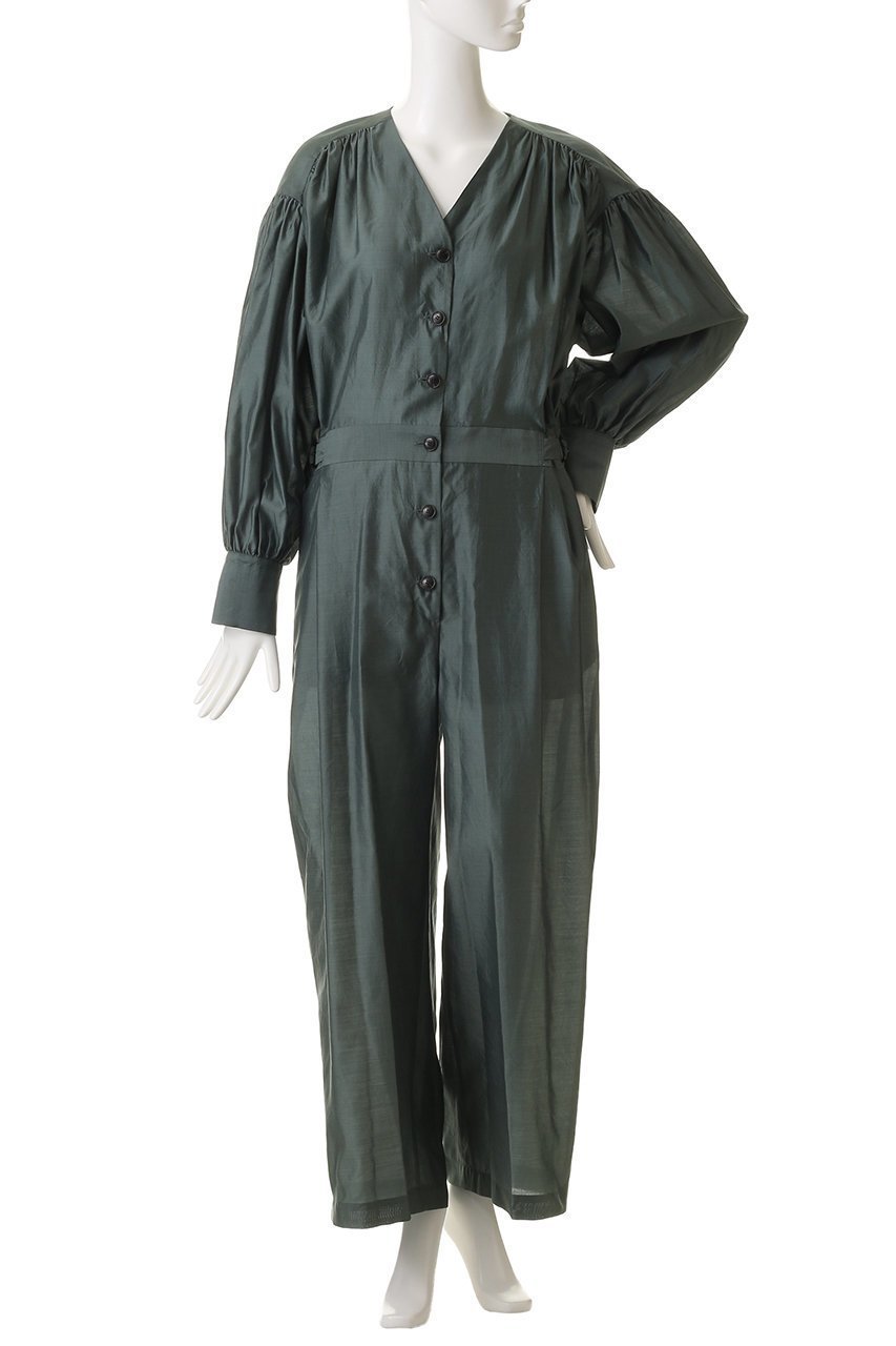 【プルミエ アロンディスモン/1er Arrondissement】のシルクコンビネゾン 人気、トレンドファッション・服の通販 founy(ファニー) ファッション Fashion レディースファッション Fashion for Women パンツ Pants & Trousers オーガンジー Organza Fabric ギャザー Gathered, Ruffled コンビネゾン Jumpsuit, All-in-One シルク Silk, 100% Silk リュクス Luxury, Elegant, High-End, Chic エレガント 上品 Elegant other-2|ID: prp329100004703297 ipo3291000000035382148