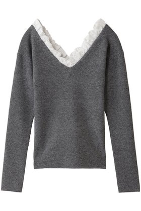 【クラネ/CLANE】の2WAY FRILL V NECK KNIT TOPS/ニット 人気、トレンドファッション・服の通販 founy(ファニー) ファッション Fashion レディースファッション Fashion for Women トップス・カットソー Cut & Sew Tops ニット Knit Tops & Sweaters カジュアルプルオーバー・ニットトップス Pullovers & Knit Tops / Casual Pullovers フェミニン Feminine, Girly フリル Frill, Ruffle 新作・新入荷 New Arrivals / New In |ID:prp329100004703307