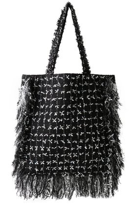【ルール ロジェット/leur logette】 ツイードフリンジバッグ人気、トレンドファッション・服の通販 founy(ファニー) ファッション Fashion レディースファッション Fashion for Women バッグ Bags ツイード Twill, Twill Weave フランス France, French フリンジ Fringe, Tassel |ID:prp329100004703308