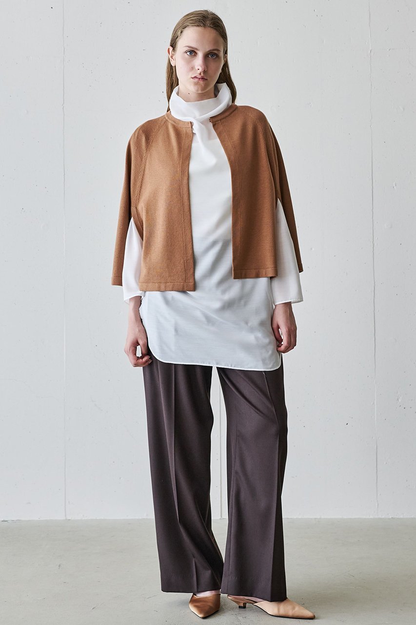 【ジェイドット/j.】のウルトラファインメリノマントカーディガン 人気、トレンドファッション・服の通販 founy(ファニー) ファッション Fashion レディースファッション Fashion for Women トップス・カットソー Cut & Sew Tops ニット Knit Tops & Sweaters カーディガン・羽織り Layered Style Cardigans カーディガン Cardigan, Knitwear シルケット Silket, Silky Cotton シンプル Simple, Minimal other-7|ID: prp329100004703315 ipo3291000000034016971