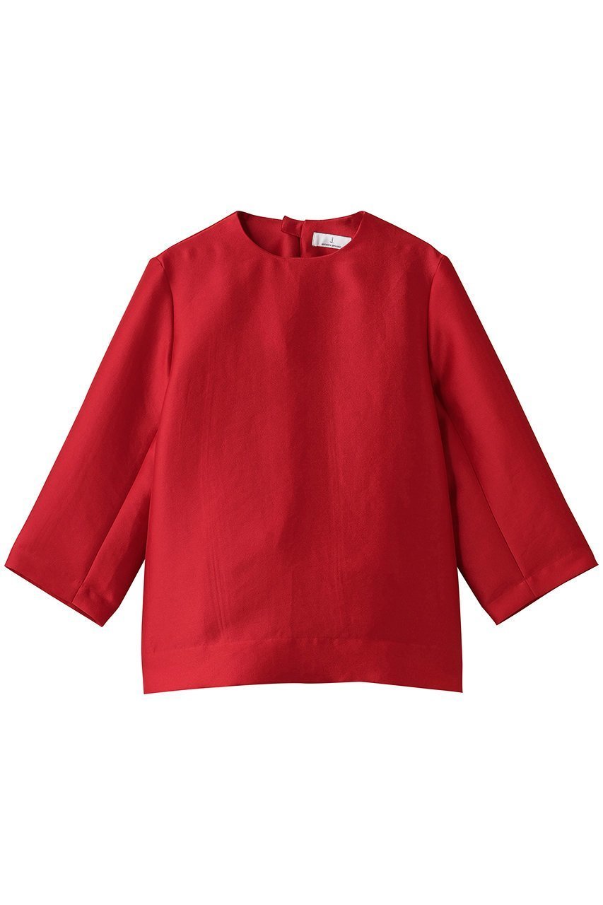 【ジェイドット/j.】のオクタダブルクロスバックコクーンブラウス インテリア・キッズ・メンズ・レディースファッション・服の通販 founy(ファニー) 　ファッション　Fashion　レディースファッション　Fashion for Women　トップス・カットソー　Cut & Sew Tops　シャツ・ブラウス・オフィスカジュアル　Elegant Blouses & Button-Ups　バッグ　Bags　シンプル　Simple, Minimal　スリーブ　Sleeve, Long Sleeve / Short Sleeve　パーティ　Party, Party Style　フォルム　Silhouette, Form　ロング　Long, Long-Length　新作・新入荷　New Arrivals / New In　レッド|ID: prp329100004703319 ipo3291000000033963484