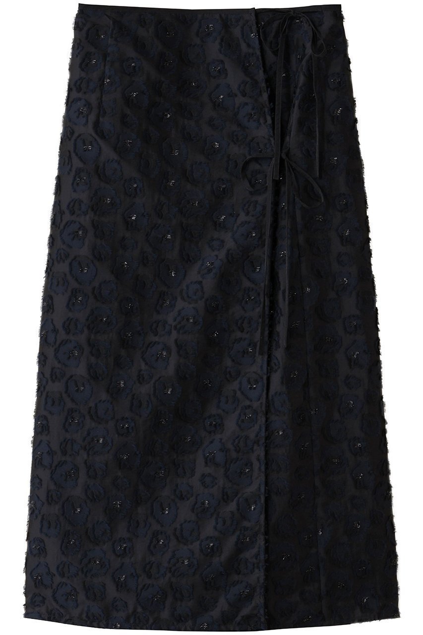 【デパリエ/DEPAREILLE】のラメフラワージャカードスカート インテリア・キッズ・メンズ・レディースファッション・服の通販 founy(ファニー) 　ファッション　Fashion　レディースファッション　Fashion for Women　スカート　Skirts　ロングスカート　Long Skirts / Maxi & Midi Skirts　おすすめ　Recommended / Our Picks　セットアップ　Set-Up, Coordinated Outfit　フラワー　Flower, Floral　ランダム　Random, Irregular　リボン　Ribbon, Bow　ロング　Long, Long-Length　ブラック|ID: prp329100004703322 ipo3291000000035677983