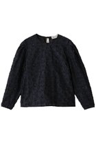 【デパリエ/DEPAREILLE】のラメフラワージャカードブラウス ブラック|ID:prp329100004703323