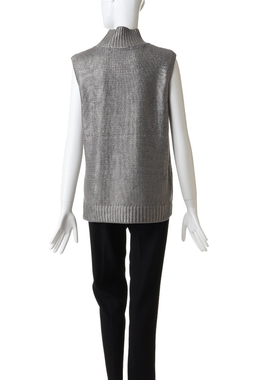 【ミズイロ インド/mizuiro ind】のfoil printing high neck vest ベスト 人気、トレンドファッション・服の通販 founy(ファニー) 　ファッション　Fashion　レディースファッション　Fashion for Women　トップス・カットソー　Cut & Sew Tops　ニット　Knit Tops & Sweaters　ベスト&ジレ / 重ね着スタイル　Vests & Gilets　カジュアルプルオーバー・ニットトップス　Pullovers & Knit Tops / Casual Pullovers　シンプル　Simple, Minimal　プリント　Print, Printed Pattern　ベスト　Vest, Waistcoat　新作・新入荷　New Arrivals / New In　無地　Plain, Solid Color　A/W・秋冬　Autumn/Winter　other-4|ID: prp329100004703328 ipo3291000000033963567