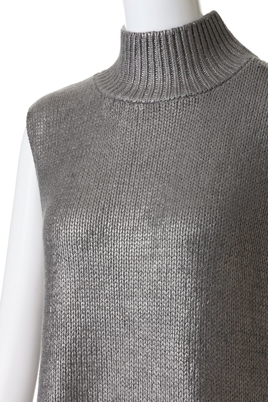 【ミズイロ インド/mizuiro ind】のfoil printing high neck vest ベスト 人気、トレンドファッション・服の通販 founy(ファニー) 　ファッション　Fashion　レディースファッション　Fashion for Women　トップス・カットソー　Cut & Sew Tops　ニット　Knit Tops & Sweaters　ベスト&ジレ / 重ね着スタイル　Vests & Gilets　カジュアルプルオーバー・ニットトップス　Pullovers & Knit Tops / Casual Pullovers　シンプル　Simple, Minimal　プリント　Print, Printed Pattern　ベスト　Vest, Waistcoat　新作・新入荷　New Arrivals / New In　無地　Plain, Solid Color　A/W・秋冬　Autumn/Winter　other-5|ID: prp329100004703328 ipo3291000000033963569