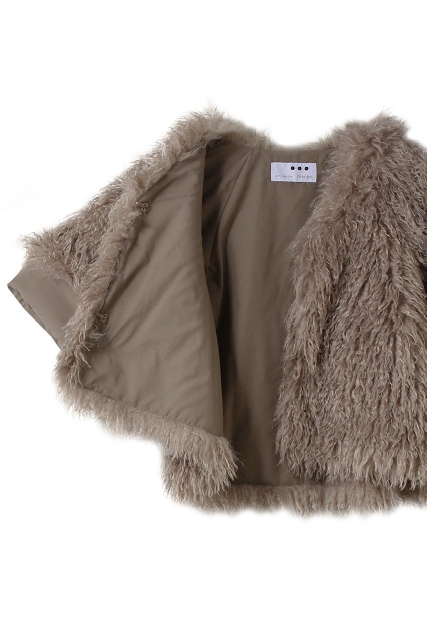 【スリー ドッツ/three dots】のウェイビーファー ジャケット 人気、トレンドファッション・服の通販 founy(ファニー) 　ファッション　Fashion　レディースファッション　Fashion for Women　アウター　Coat / Outerwear Collection　レディースジャケット・軽アウター　Jackets　ジャケット　Jacket, Outerwear　バランス　Balance, Style Balance　other-6|ID: prp329100004703333 ipo3291000000035970520