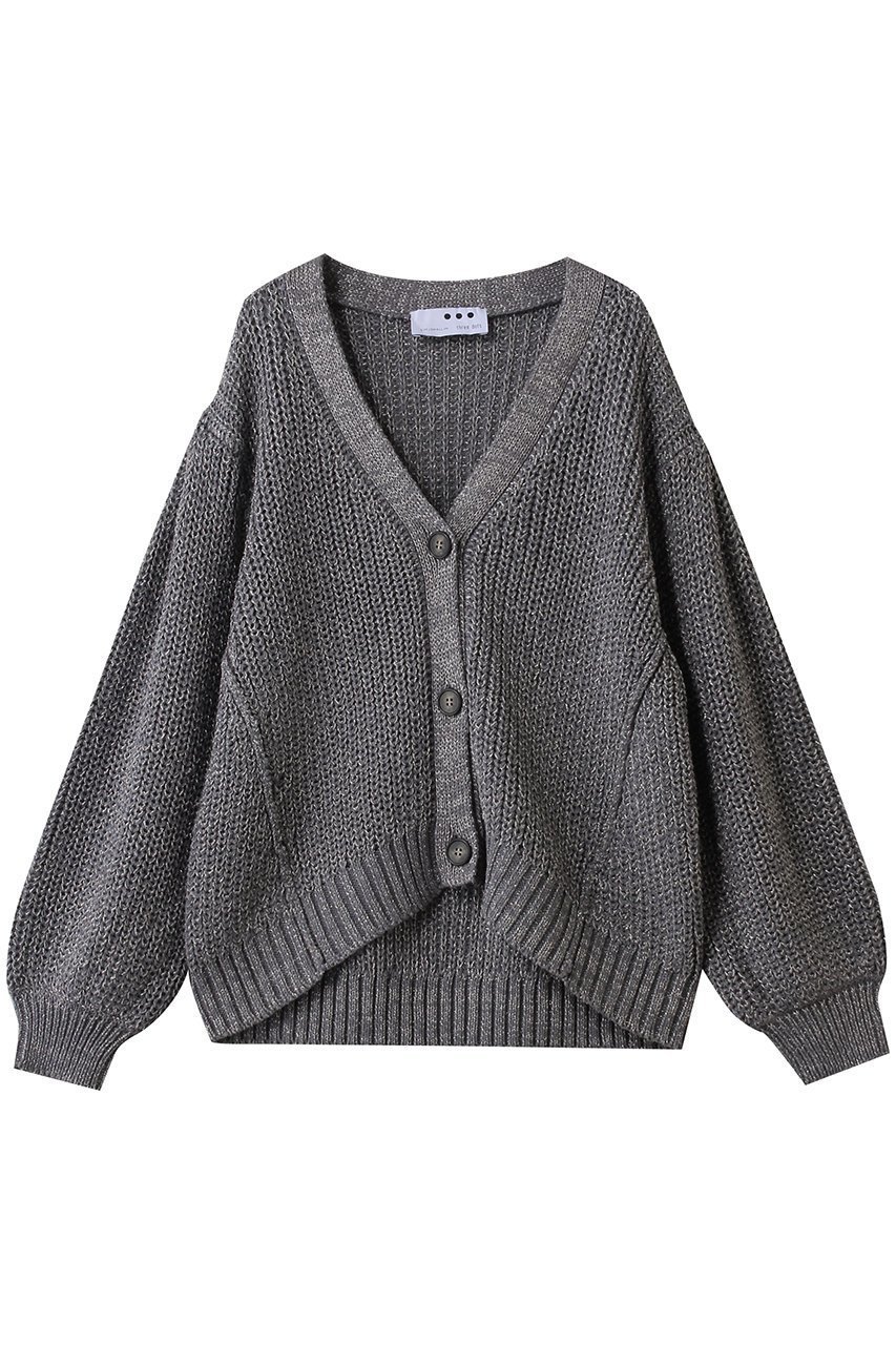 【スリー ドッツ/three dots】のスパークリングセーター カーディガン インテリア・キッズ・メンズ・レディースファッション・服の通販 founy(ファニー) 　ファッション　Fashion　レディースファッション　Fashion for Women　トップス・カットソー　Cut & Sew Tops　ニット　Knit Tops & Sweaters　カーディガン・羽織り　Layered Style Cardigans　カーディガン　Cardigan, Knitwear　シンプル　Simple, Minimal　新作・新入荷　New Arrivals / New In　チャコール|ID: prp329100004703337 ipo3291000000033963650