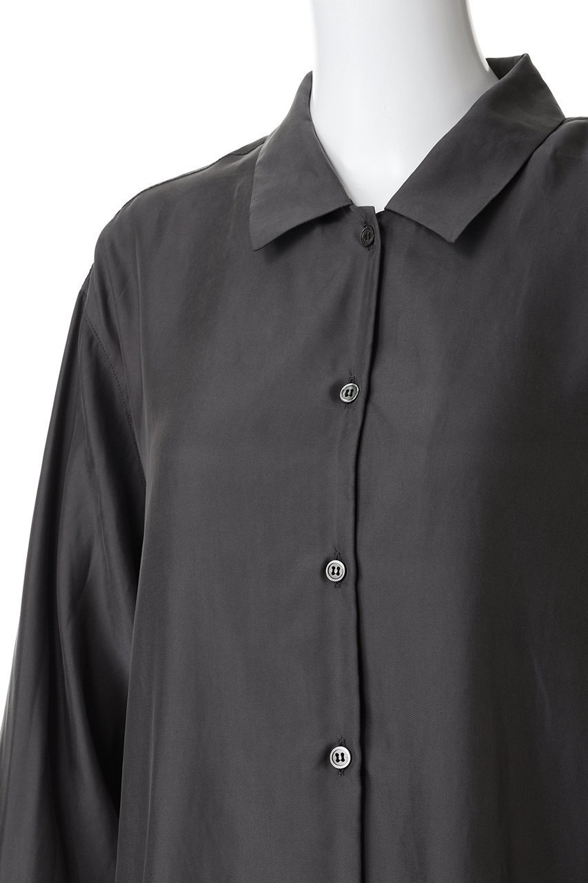 【ミディウミソリッド/MIDIUMISOLID】のrelax cupro shirt シャツ 人気、トレンドファッション・服の通販 founy(ファニー) 　ファッション　Fashion　レディースファッション　Fashion for Women　トップス・カットソー　Cut & Sew Tops　シャツ・ブラウス・オフィスカジュアル　Elegant Blouses & Button-Ups　とろみ　Fluid, Flowy Fabric　なめらか　Smooth, Silky Texture　カフス　Cuff Design　キュプラ　Cupro, Eco Fabric　シンプル　Simple, Minimal　スリーブ　Sleeve, Long Sleeve / Short Sleeve　ロング　Long, Long-Length　新作・新入荷　New Arrivals / New In　other-5|ID: prp329100004703339 ipo3291000000033963670