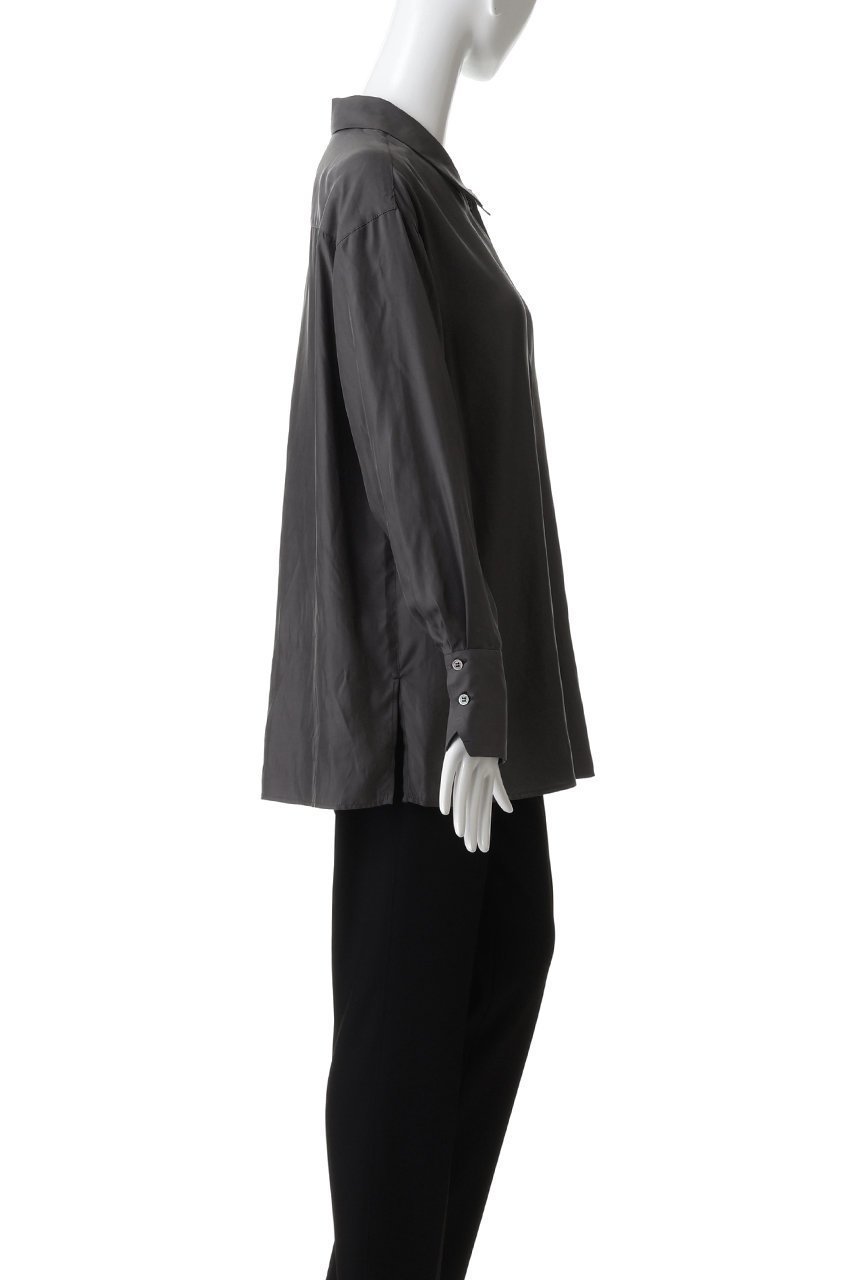 【ミディウミソリッド/MIDIUMISOLID】のリラックスキュプラシャツ 人気、トレンドファッション・服の通販 founy(ファニー) 　ファッション　Fashion　レディースファッション　Fashion for Women　トップス・カットソー　Cut & Sew Tops　シャツ・ブラウス・オフィスカジュアル　Elegant Blouses & Button-Ups　とろみ　Fluid, Flowy Fabric　なめらか　Smooth, Silky Texture　カフス　Cuff Design　キュプラ　Cupro, Eco Fabric　シンプル　Simple, Minimal　スリーブ　Sleeve, Long Sleeve / Short Sleeve　ロング　Long, Long-Length　other-3|ID: prp329100004703339 ipo3291000000035543004