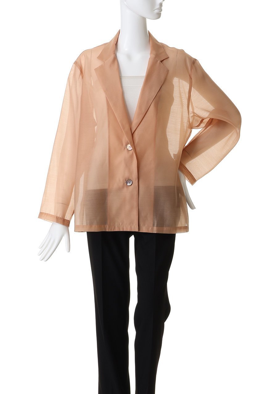 【ミディウミソリッド/MIDIUMISOLID】のsheer shirt JK ジャケット 人気、トレンドファッション・服の通販 founy(ファニー) 　ファッション　Fashion　レディースファッション　Fashion for Women　アウター　Coat / Outerwear Collection　レディースジャケット・軽アウター　Jackets　オーガンジー　Organza Fabric　シンプル　Simple, Minimal　ジャケット　Jacket, Outerwear　スリット　Slit, Slit Detail　エレガント 上品　Elegant　新作・新入荷　New Arrivals / New In　other-2|ID: prp329100004703341 ipo3291000000033963675