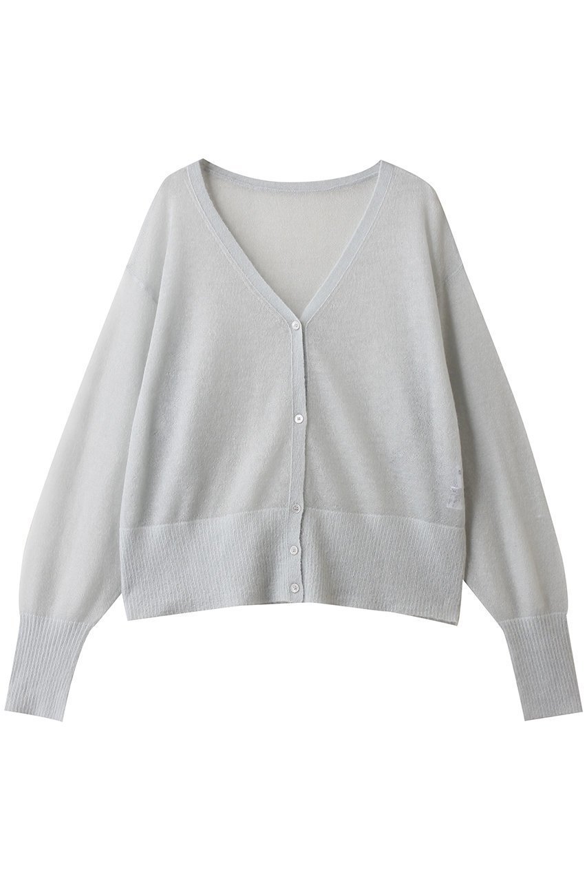 【スリー ドッツ/three dots】のスーパーキッドモヘヤミックス カーディガン インテリア・キッズ・メンズ・レディースファッション・服の通販 founy(ファニー) 　ファッション　Fashion　レディースファッション　Fashion for Women　トップス・カットソー　Cut & Sew Tops　ニット　Knit Tops & Sweaters　カーディガン・羽織り　Layered Style Cardigans　カーディガン　Cardigan, Knitwear　新作・新入荷　New Arrivals / New In　ライトグレー|ID: prp329100004703343 ipo3291000000033963684