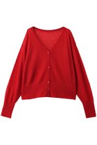 【スリー ドッツ/three dots】のスーパーキッドモヘヤミックス カーディガン レッド|ID:prp329100004703343
