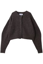 【スリー ドッツ/three dots】のヴィンテージメランジ カーディガン ブラックミックス|ID: prp329100004703346 ipo3291000000035725726