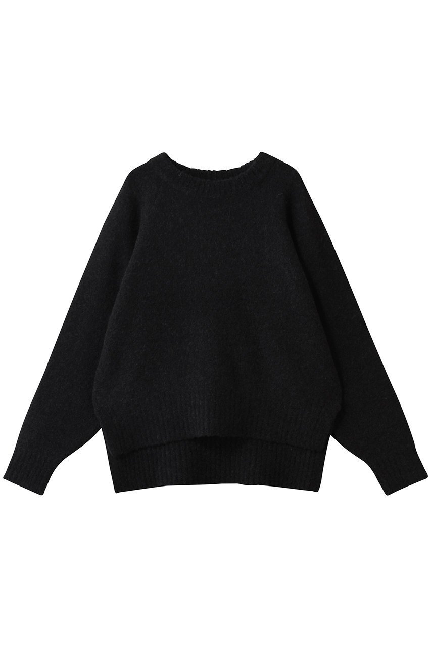 【スリー ドッツ/three dots】のミニブークレートップ インテリア・キッズ・メンズ・レディースファッション・服の通販 founy(ファニー) 　ファッション　Fashion　レディースファッション　Fashion for Women　トップス・カットソー　Cut & Sew Tops　ニット　Knit Tops & Sweaters　カジュアルプルオーバー・ニットトップス　Pullovers & Knit Tops / Casual Pullovers　シンプル　Simple, Minimal　モコモコ　Fuzzy, Fluffy　新作・新入荷　New Arrivals / New In　ブラック|ID: prp329100004703347 ipo3291000000033963715