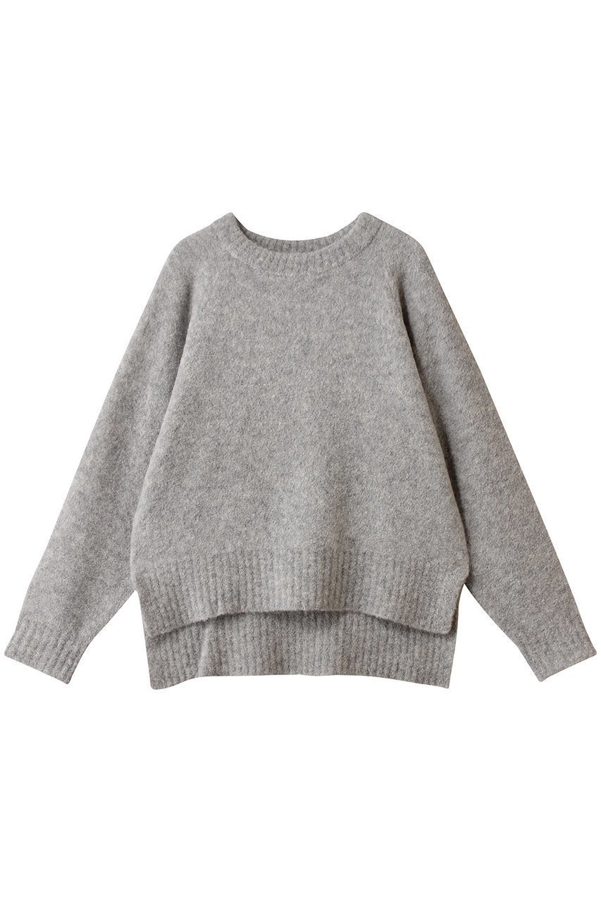 【スリー ドッツ/three dots】のミニブークレートップ インテリア・キッズ・メンズ・レディースファッション・服の通販 founy(ファニー) 　ファッション　Fashion　レディースファッション　Fashion for Women　トップス・カットソー　Cut & Sew Tops　ニット　Knit Tops & Sweaters　カジュアルプルオーバー・ニットトップス　Pullovers & Knit Tops / Casual Pullovers　シンプル　Simple, Minimal　モコモコ　Fuzzy, Fluffy　新作・新入荷　New Arrivals / New In　メランジグレー|ID: prp329100004703347 ipo3291000000033963717