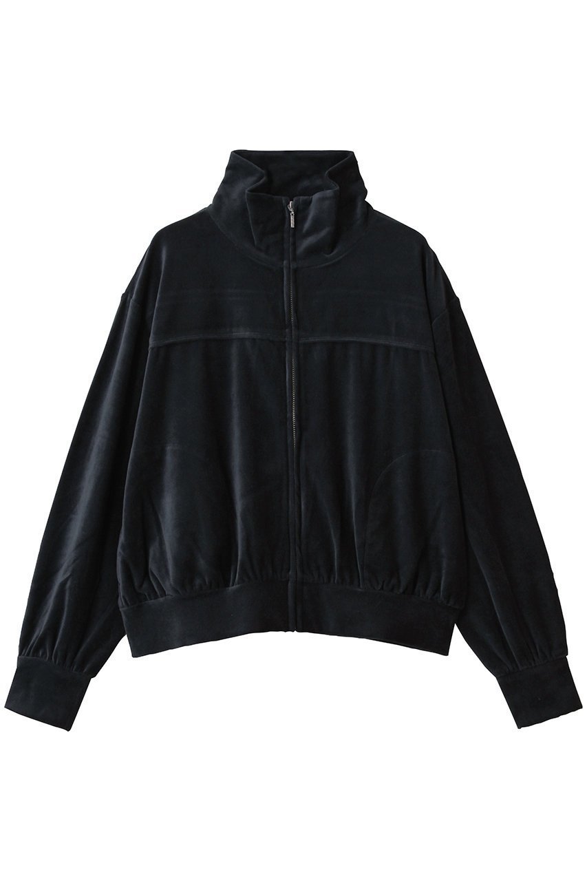 【スリー ドッツ/three dots】のコットンベロア ジップアップブルゾン インテリア・キッズ・メンズ・レディースファッション・服の通販 founy(ファニー) 　ファッション　Fashion　レディースファッション　Fashion for Women　アウター　Coat / Outerwear Collection　レディースジャケット・軽アウター　Jackets　ブルゾンジャケット・スポーティアウター　Blouson Jackets　ギャザー　Gathered, Ruffled　ジャケット　Jacket, Outerwear　スポーティ　Sporty, Casual Athletic　ブルゾン　Blouson, Bomber Jacket　ベロア　Velour, Soft Velvet　新作・新入荷　New Arrivals / New In　ミッドナイトブルー|ID: prp329100004703356 ipo3291000000033963779