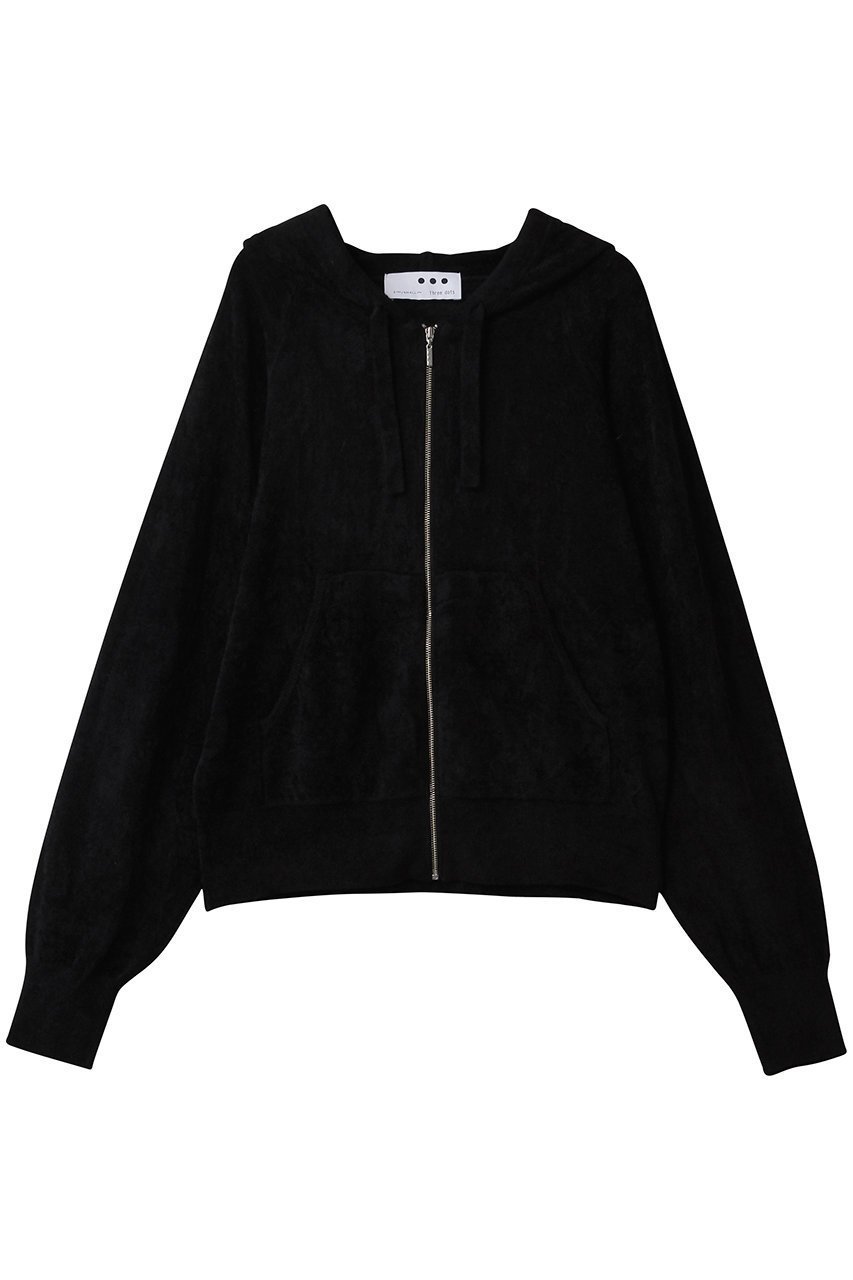 【スリー ドッツ/three dots】のベロアセーター ジップアップフーディ インテリア・キッズ・メンズ・レディースファッション・服の通販 founy(ファニー) 　ファッション　Fashion　レディースファッション　Fashion for Women　トップス・カットソー　Cut & Sew Tops　シャツ・ブラウス・オフィスカジュアル　Elegant Blouses & Button-Ups　レディースパーカー・カジュアルフーディー　Casual Hoodies & Sweatshirts　ロングTシャツ・Tシャツ　Longline T-Shirts & Tees　スウェット・クルーネックトップス　Sweatshirts & Crewnecks / Relaxed Fit Sweat Tops　カットソー・ベーシックTシャツ　Cut-and-Sewn Tops / Stretch Tees & Basics　ベロアトップス　Velour Tops / Velvet-Look Items　おすすめ　Recommended / Our Picks　シンプル　Simple, Minimal　セットアップ　Set-Up, Coordinated Outfit　セーター　Sweater, Knitwear　ベロア　Velour, Soft Velvet　新作・新入荷　New Arrivals / New In　ブラック|ID: prp329100004703357 ipo3291000000033963787