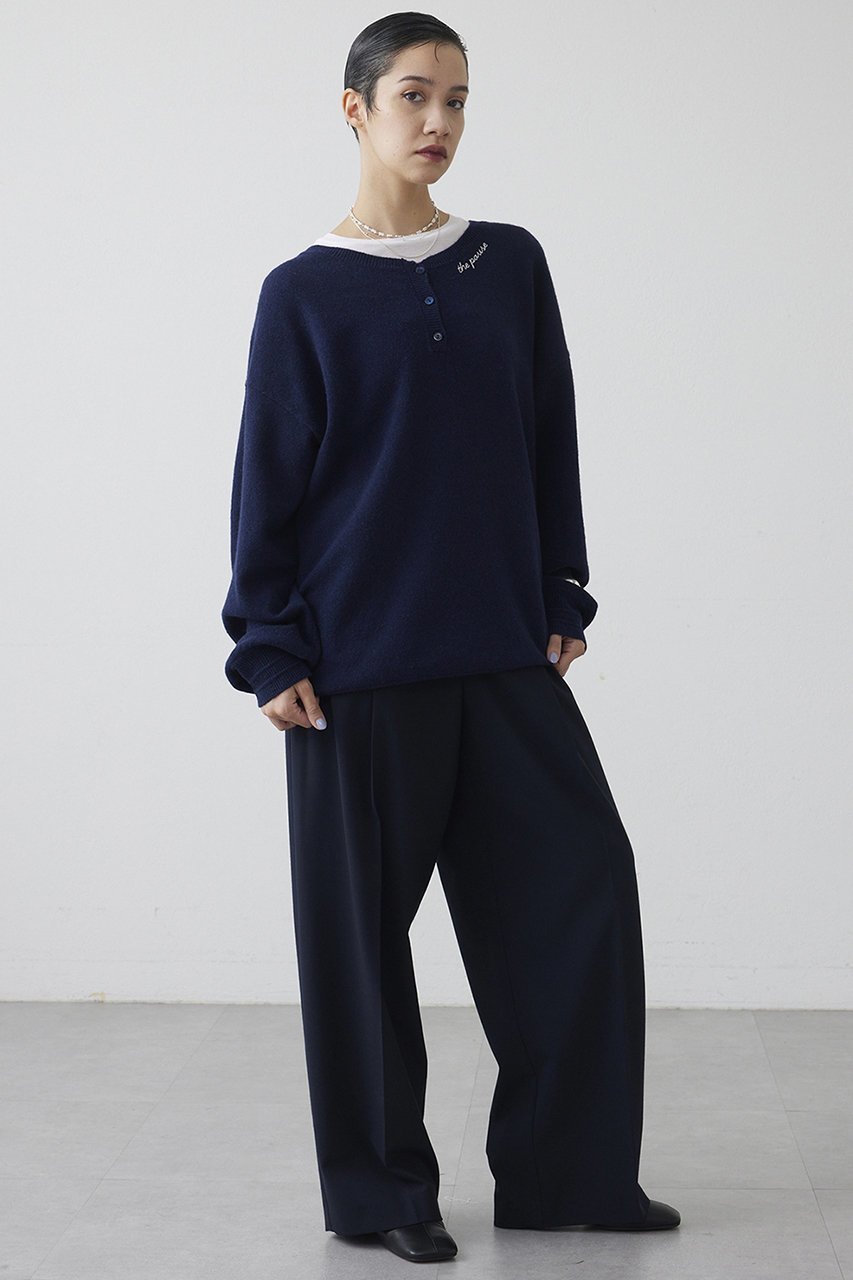 【ウィムガゼット/Whim Gazette】の【THE PAUSE】ヘンリーネック刺繍プルオーバー 人気、トレンドファッション・服の通販 founy(ファニー) ファッション Fashion レディースファッション Fashion for Women トップス・カットソー Cut & Sew Tops ニット Knit Tops & Sweaters カジュアルプルオーバー・ニットトップス Pullovers & Knit Tops / Casual Pullovers インナー Innerwear カットソー Cut and Sewn Top シンプル Simple, Minimal other-6|ID: prp329100004703569 ipo3291000000033965377
