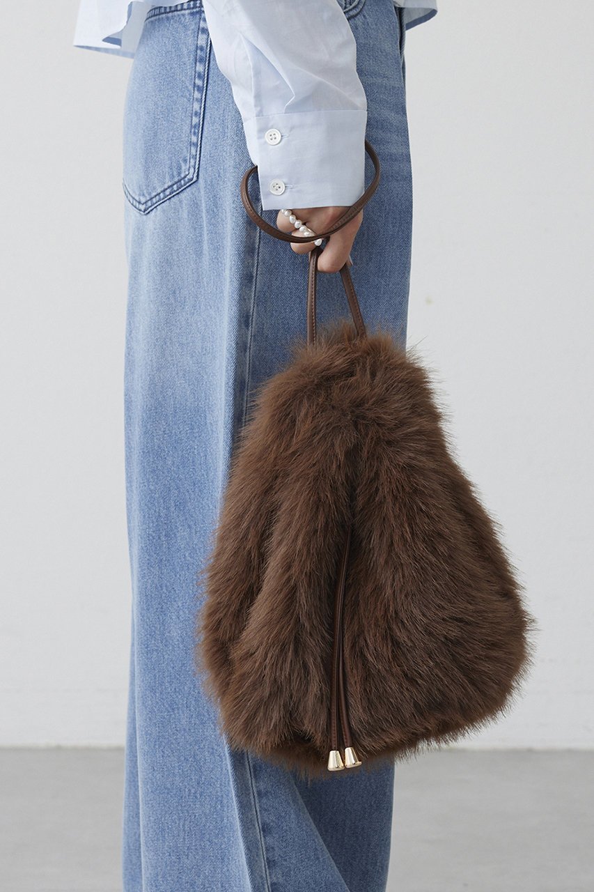 【ウィムガゼット/Whim Gazette】の【THE PAUSE】フェイクファードロストバッグ インテリア・キッズ・メンズ・レディースファッション・服の通販 founy(ファニー) 　ファッション　Fashion　レディースファッション　Fashion for Women　バッグ　Bags　ヴィンテージ　Vintage Style　グラデーション　Gradient, Ombre　巾着　Drawstring Bag, Kinchaku　ショルダー　Shoulder, Shoulder Strap　フェイクファー　Faux Fur, Imitation Fur　ワーク　Workwear, Utility Style　A/W・秋冬　Autumn/Winter　再入荷　Restock / Back in Stock　ブラウン|ID: prp329100004703571 ipo3291000000035563815