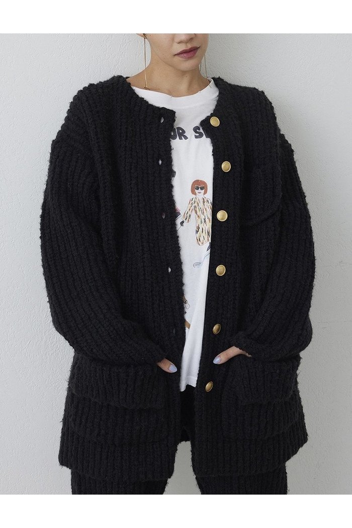 【ウィムガゼット/Whim Gazette】の【THE PAUSE】ニットボタンジャケット インテリア・キッズ・メンズ・レディースファッション・服の通販 founy(ファニー) https://founy.com/ ファッション Fashion レディースファッション Fashion for Women アウター Coat / Outerwear Collection レディースジャケット・軽アウター Jackets おすすめ Recommended / Our Picks クラシカル Classical, Vintage-Inspired シンプル Simple, Minimal ジャケット Jacket, Outerwear セットアップ Set-Up, Coordinated Outfit フロント Front, Front Design ボトム Bottoms, Lower Wear ポケット Pocket, Pocket Detail ミックス Mix, Mixed Style 冬 Winter / This Winter 新作・新入荷 New Arrivals / New In 秋 Autumn |ID: prp329100004703574 ipo3291000000033965411