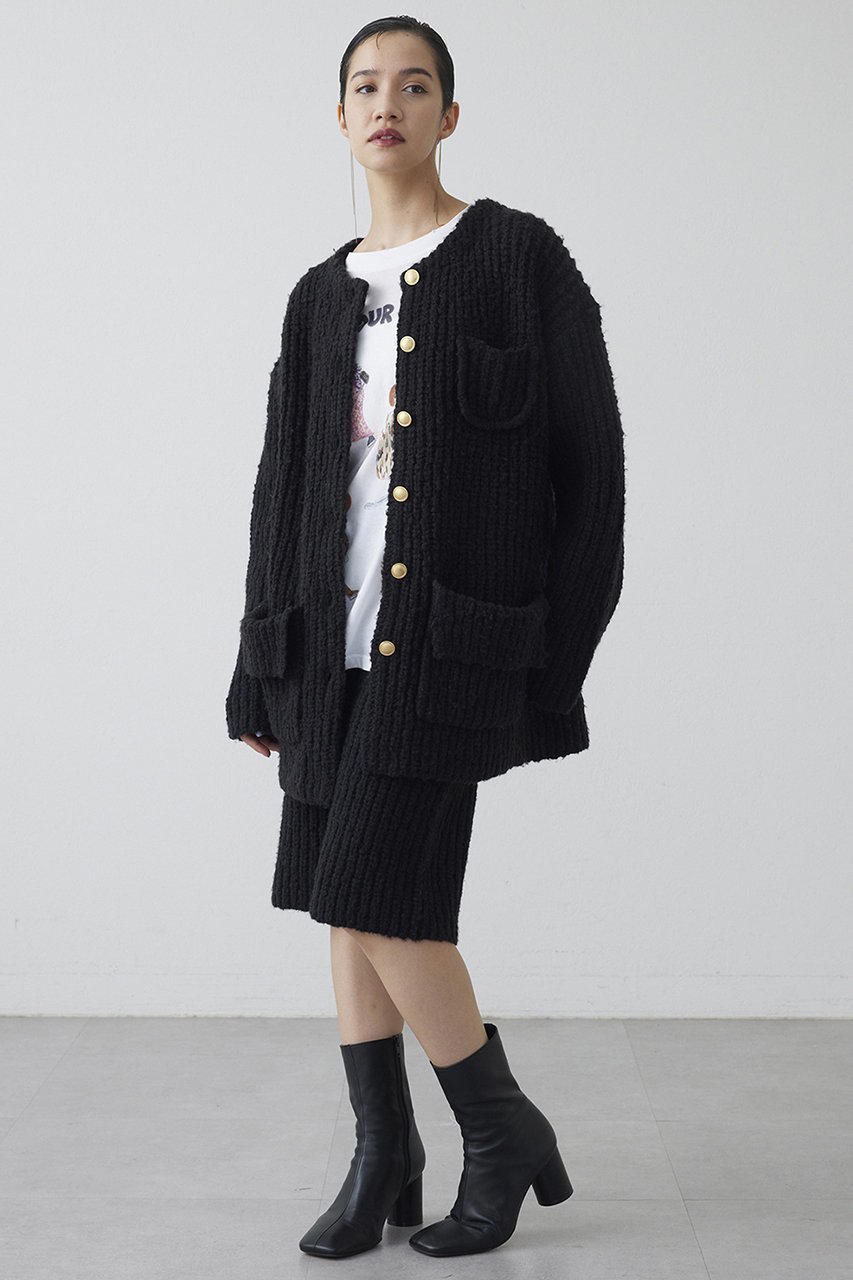 【ウィムガゼット/Whim Gazette】の【THE PAUSE】ニットボタンジャケット 人気、トレンドファッション・服の通販 founy(ファニー) 　ファッション　Fashion　レディースファッション　Fashion for Women　アウター　Coat / Outerwear Collection　レディースジャケット・軽アウター　Jackets　おすすめ　Recommended / Our Picks　クラシカル　Classical, Vintage-Inspired　シンプル　Simple, Minimal　ジャケット　Jacket, Outerwear　セットアップ　Set-Up, Coordinated Outfit　フロント　Front, Front Design　ボトム　Bottoms, Lower Wear　ポケット　Pocket, Pocket Detail　ミックス　Mix, Mixed Style　冬　Winter / This Winter　秋　Autumn　other-6|ID: prp329100004703574 ipo3291000000035504431