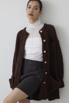 【ウィムガゼット/Whim Gazette】の【THE PAUSE】ニットボタンジャケット バーガンディー|ID: prp329100004703574 ipo3291000000036048851