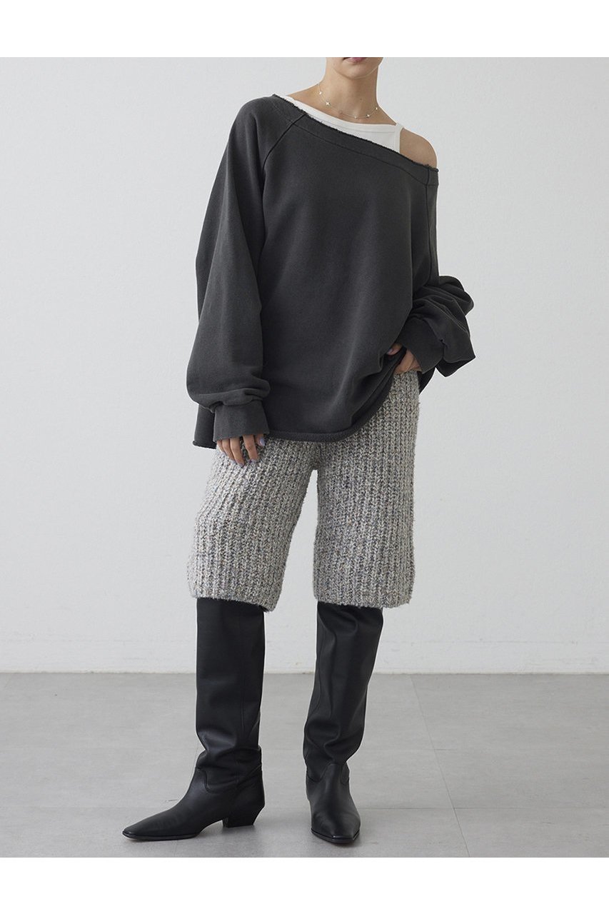 【ウィムガゼット/Whim Gazette】の【THE PAUSE】ニットハーフパンツ インテリア・キッズ・メンズ・レディースファッション・服の通販 founy(ファニー) 　ファッション　Fashion　レディースファッション　Fashion for Women　パンツ　Pants & Trousers　ショートパンツ・ハーフパンツ　High-Waisted & Relaxed Shorts　おすすめ　Recommended / Our Picks　クラシカル　Classical, Vintage-Inspired　シューズ　Shoes, Footwear　ショート　Short, Short Length　セットアップ　Set-Up, Coordinated Outfit　ミックス　Mix, Mixed Style　新作・新入荷　New Arrivals / New In　グレー|ID: prp329100004703577 ipo3291000000033965442
