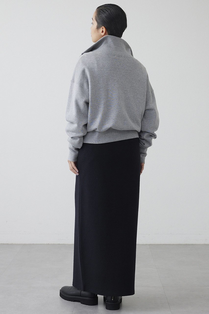 【ウィムガゼット/Whim Gazette】の【THE PAUSE】ウールジャージボタンスカート 人気、トレンドファッション・服の通販 founy(ファニー) 　ファッション　Fashion　レディースファッション　Fashion for Women　スカート　Skirts　ロングスカート　Long Skirts / Maxi & Midi Skirts　カットソー　Cut and Sewn Top　シルバー　Silver, Metallic Silver　ストレッチ　Stretch, Stretchy Fabric　タイトスカート　Pencil Skirt, Tight Skirt　フロント　Front, Front Design　メタル　Metal, Metal Parts　リラックス　Relax, Relaxed Fit　ロング　Long, Long-Length　新作・新入荷　New Arrivals / New In　A/W・秋冬　Autumn/Winter　other-5|ID: prp329100004703578 ipo3291000000033965455