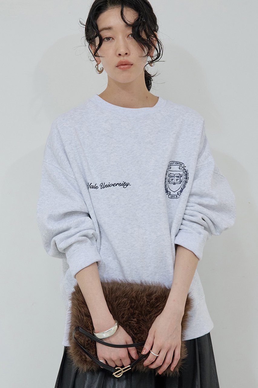 【ガリャルダガランテ/GALLARDAGALANTE】の【GOOD ROCK SPEED】YALEスウェット 人気、トレンドファッション・服の通販 founy(ファニー) 　ファッション　Fashion　レディースファッション　Fashion for Women　トップス・カットソー　Cut & Sew Tops　シャツ・ブラウス・オフィスカジュアル　Elegant Blouses & Button-Ups　レディースパーカー・カジュアルフーディー　Casual Hoodies & Sweatshirts　ロングTシャツ・Tシャツ　Longline T-Shirts & Tees　スウェット・クルーネックトップス　Sweatshirts & Crewnecks / Relaxed Fit Sweat Tops　カットソー・ベーシックTシャツ　Cut-and-Sewn Tops / Stretch Tees & Basics　スウェット / スエット　Sweatshirt, Sweatwear　スラックス　Slacks, Dress Pants　デニム　Denim, Jeans Material　プリント　Print, Printed Pattern　再入荷　Restock / Back in Stock　定番　Standard, Basic Item　長袖　Long Sleeve, Full Sleeve　other-5|ID: prp329100004703581 ipo3291000000035563861