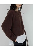 【ガリャルダガランテ/GALLARDAGALANTE】のファーボートネックプルオーバー 人気、トレンドファッション・服の通販 founy(ファニー) ファッション Fashion レディースファッション Fashion for Women トップス・カットソー Cut & Sew Tops ニット Knit Tops & Sweaters カジュアルプルオーバー・ニットトップス Pullovers & Knit Tops / Casual Pullovers おすすめ Recommended / Our Picks サロペット Overalls, Salopette 新作・新入荷 New Arrivals / New In thumbnail ダークブラウン|ID: prp329100004703583 ipo3291000000033965493