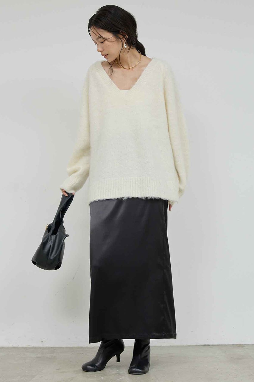 【ガリャルダガランテ/GALLARDAGALANTE】のストレッチサテンタイトスカート 人気、トレンドファッション・服の通販 founy(ファニー) 　ファッション　Fashion　レディースファッション　Fashion for Women　スカート　Skirts　ロングスカート　Long Skirts / Maxi & Midi Skirts　サテン　Satin, Glossy Fabric　ストレッチ　Stretch, Stretchy Fabric　ポケット　Pocket, Pocket Detail　ロング　Long, Long-Length　A/W・秋冬　Autumn/Winter　other-2|ID: prp329100004703585 ipo3291000000035630692